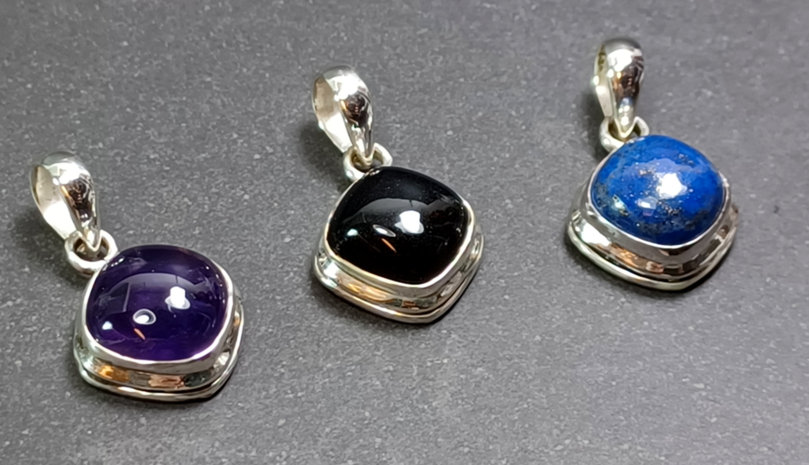 Cabochon Hänge i Äkta Silver