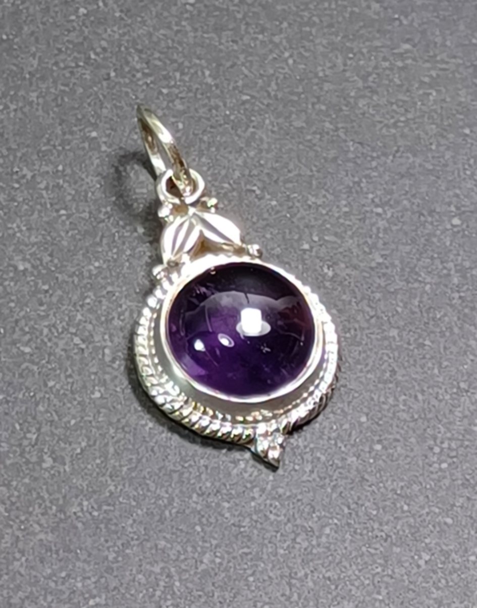 Cabochon Hänge i Äkta Silver - 4