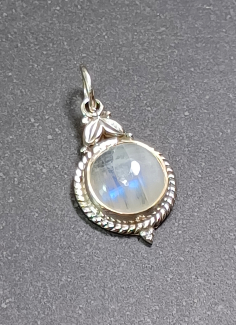 Cabochon Hänge i Äkta Silver - 5