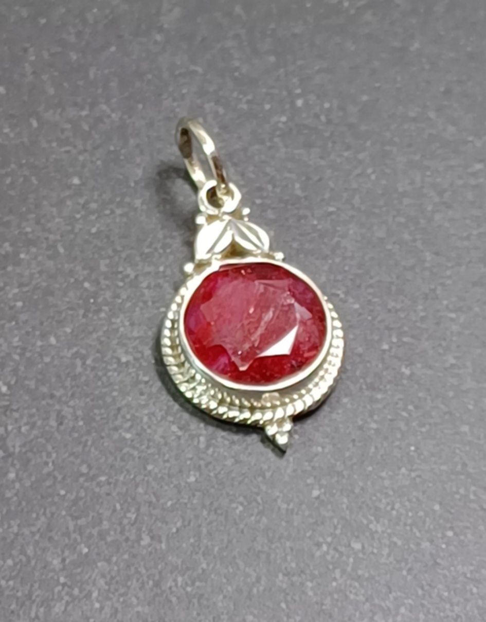 Cabochon Hänge i Äkta Silver - 6