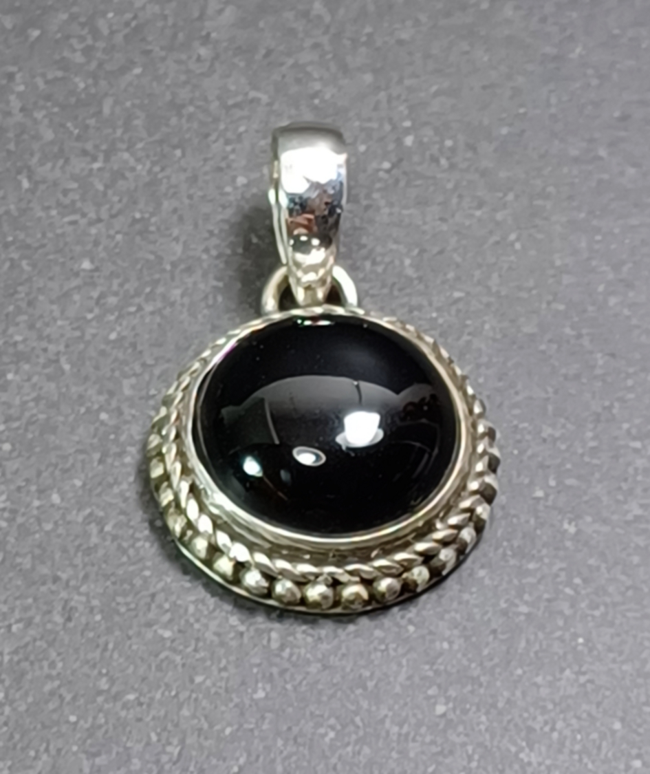 Cabochon Hänge i Äkta Silver - 2