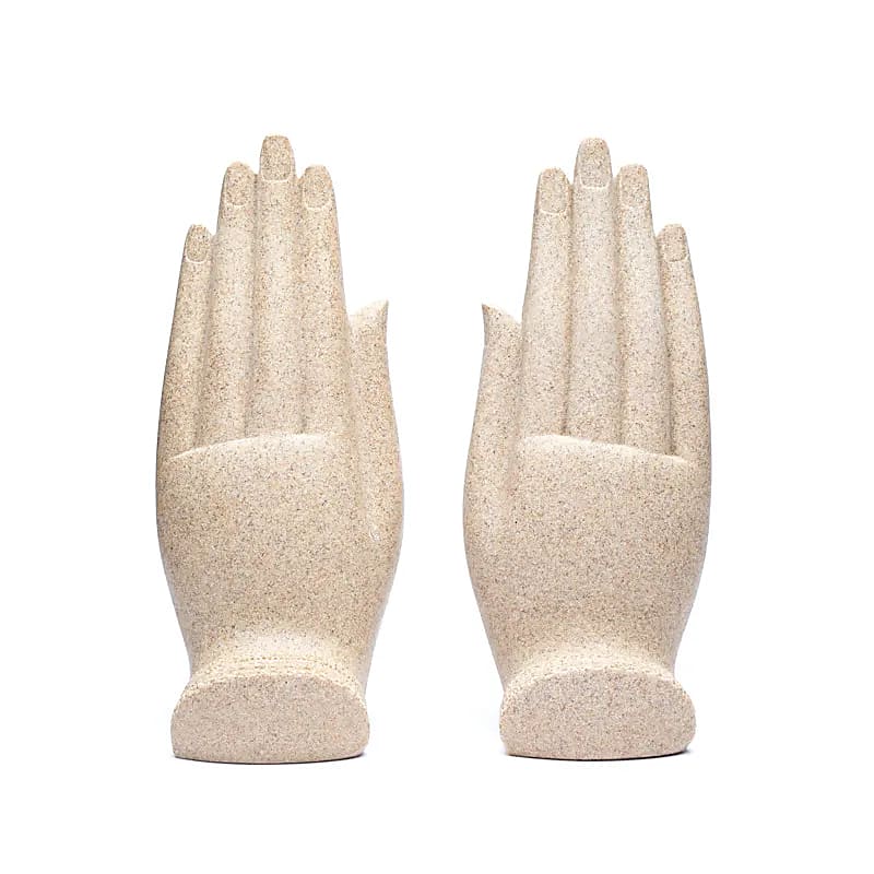Namaste Mudra Hands with Buddhas sand colour - 2