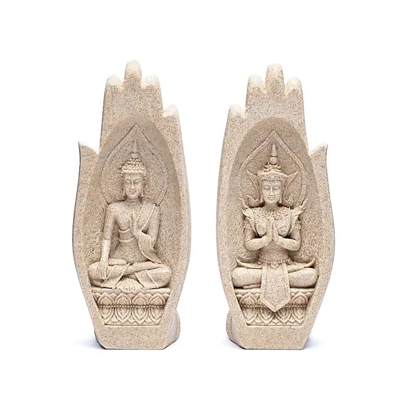 Namaste Mudra Hands with Buddhas sand colour