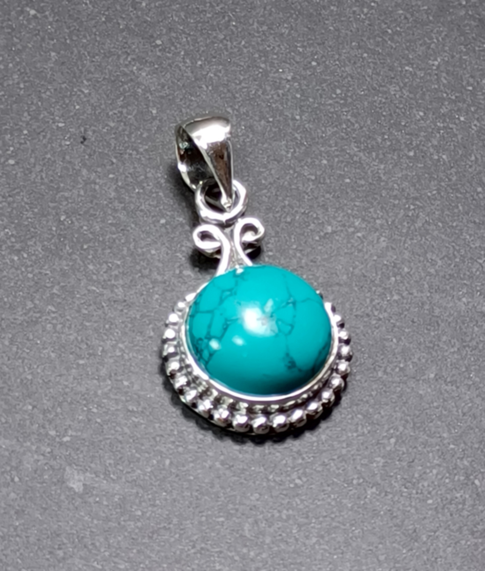 Cabochon Hänge i Äkta Silver - 4
