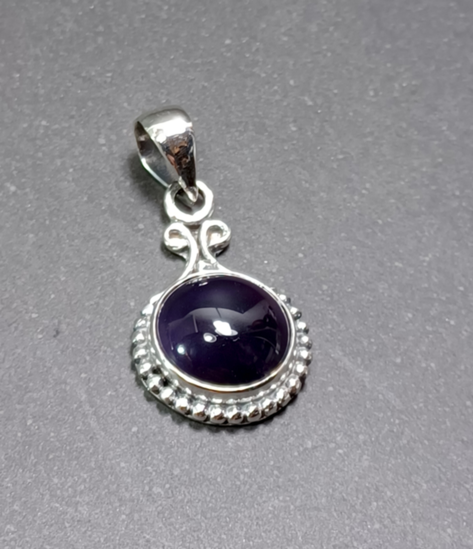 Cabochon Hänge i Äkta Silver - 2
