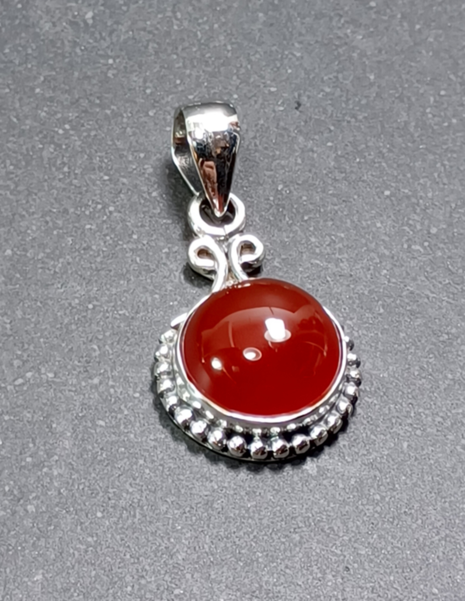 Cabochon Hänge i Äkta Silver - 7