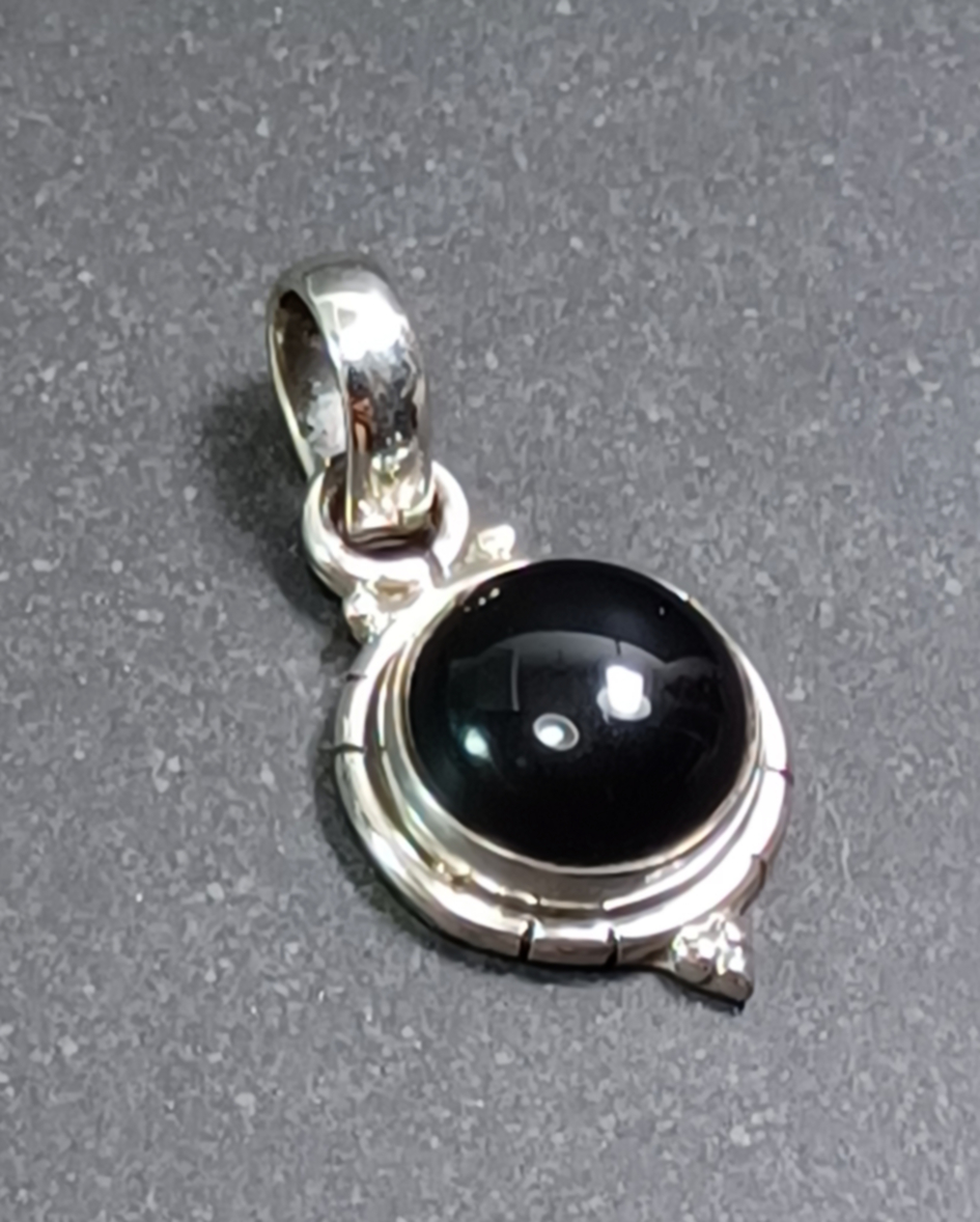 Cabochon Hänge i Äkta Silver - 5