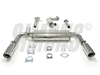 2,5" sportavgassystem S40N/V50 04- T5, halvsats