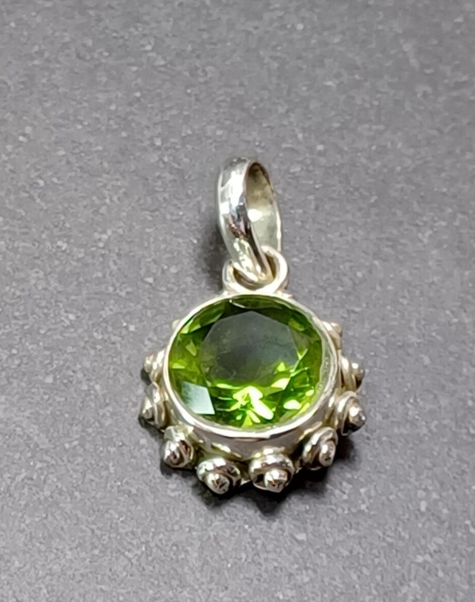 Cabochon Hänge i Äkta Silver - 11