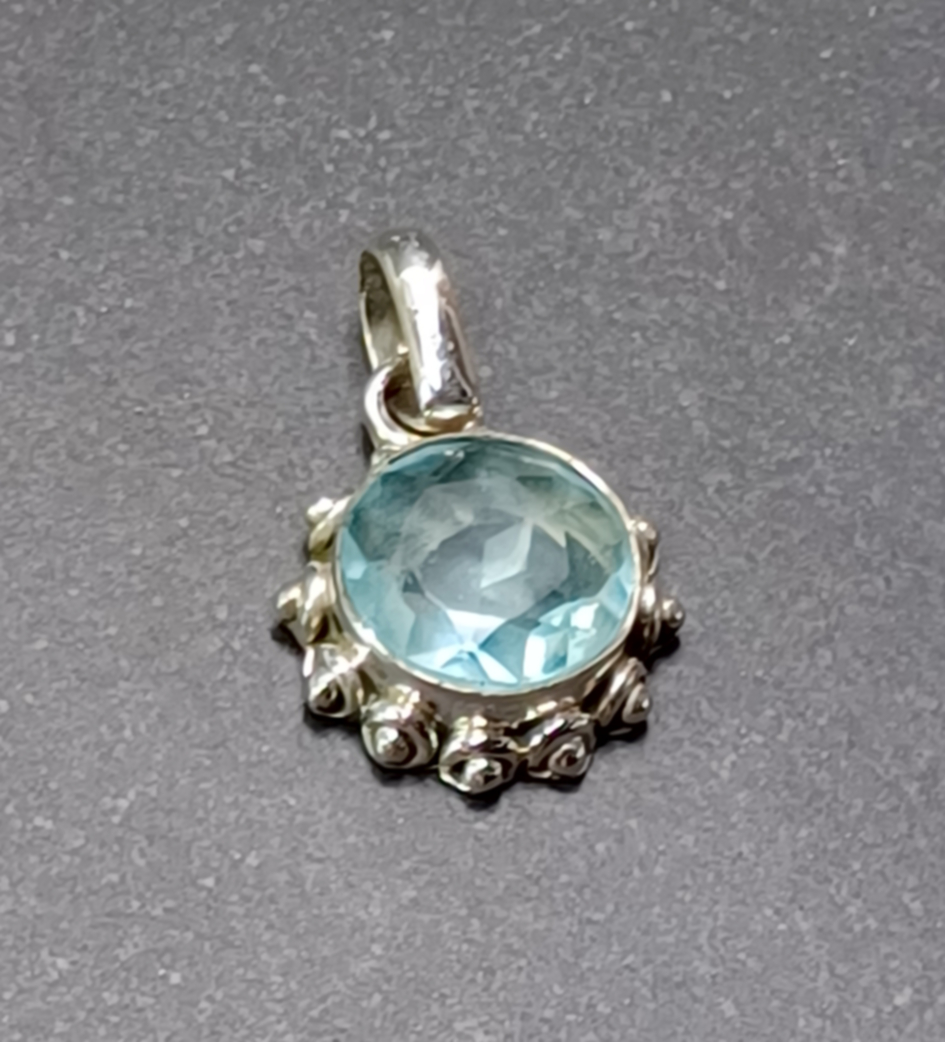 Cabochon Hänge i Äkta Silver - 2