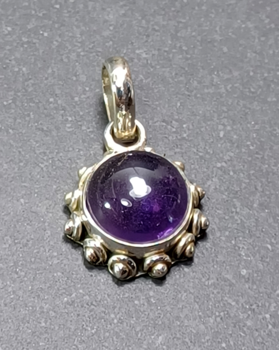 Cabochon Hänge i Äkta Silver - 7