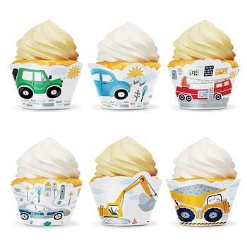 Cupcake wrappers - Bilar