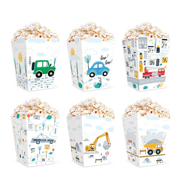 Popcorn-boxar - Bilar