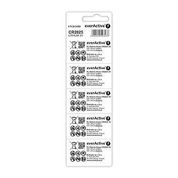 CR2025 Knappcellsbatteri 5-pack