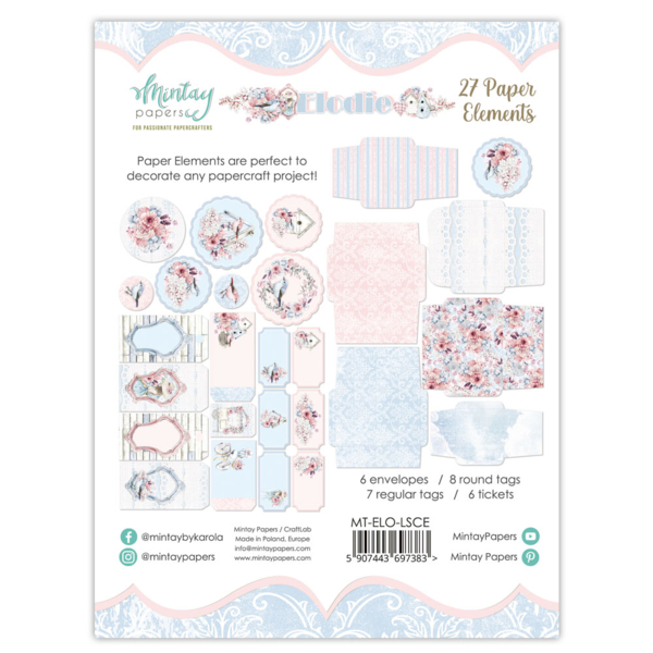 Mintay - Paper Die-Cuts - Elodie 27 delar - 2