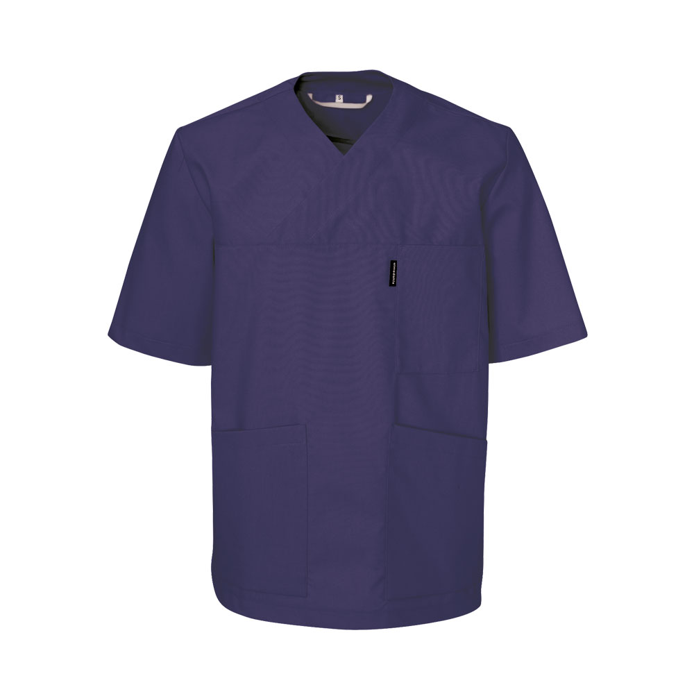 V-blus, unisex - Blålila