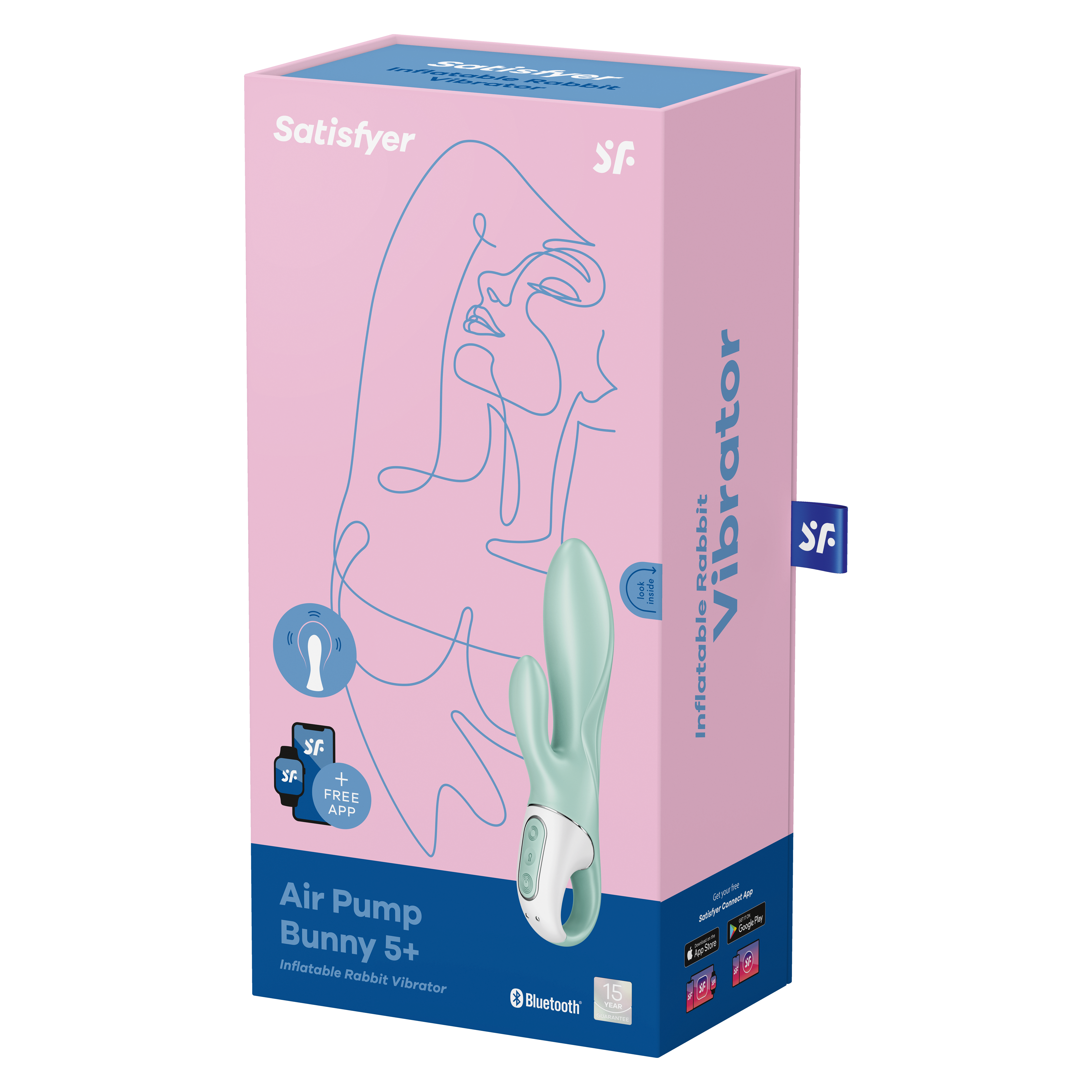 Satisfyer Air Pump Bunny 5+ mint - 6
