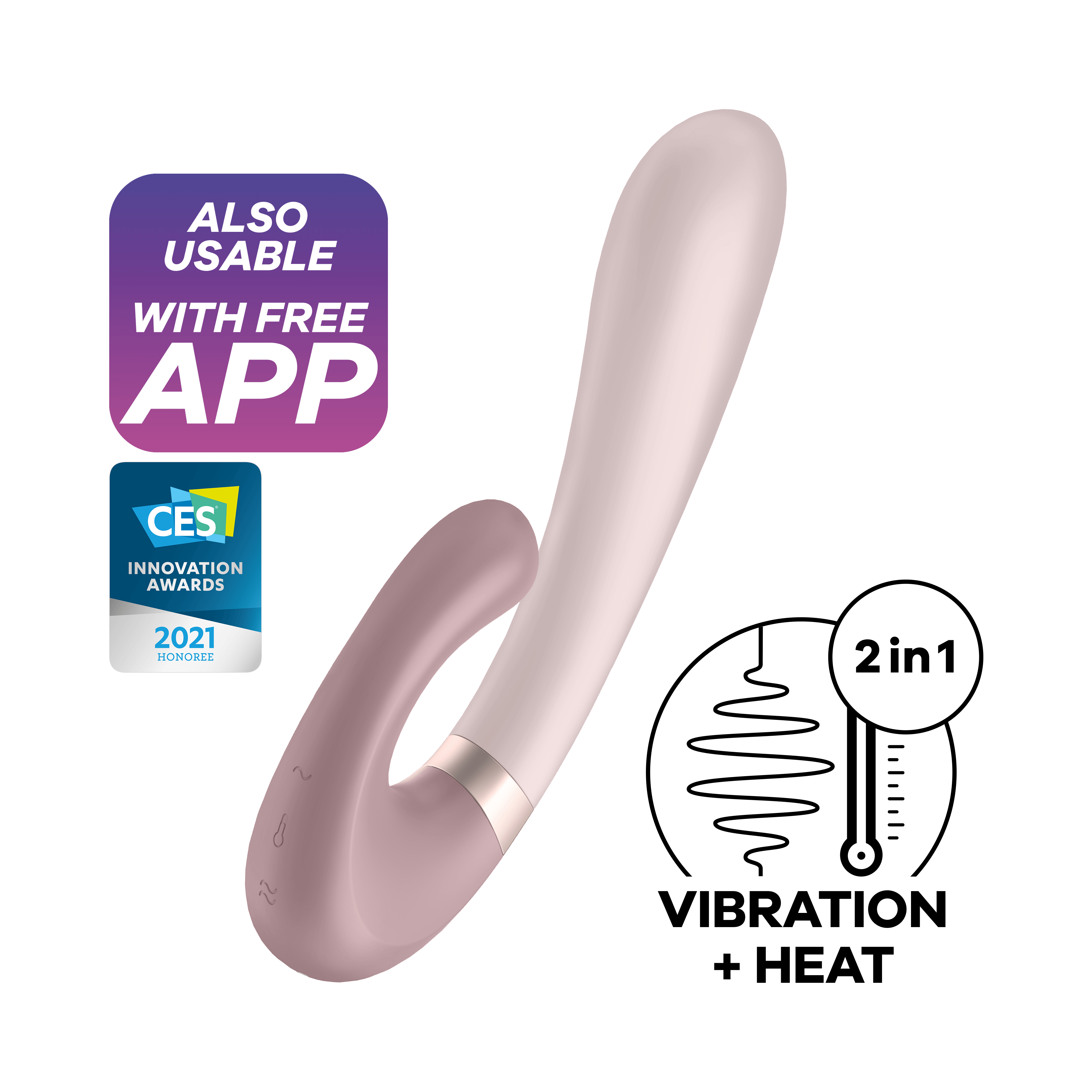 Satisfyer Heat Wave Connect App mauve - 6