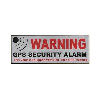 Dekal: "Warning GPS Security Alarm"