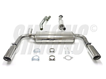 2,5" sportavgassystem S40N/V50 04- T5 AWD, halvsats