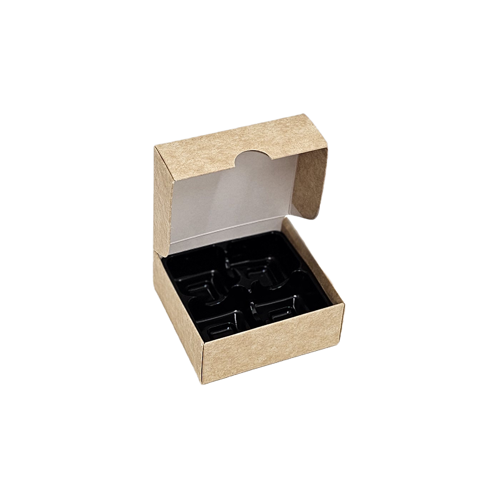 4-bitars pralinask budget, natur - 3