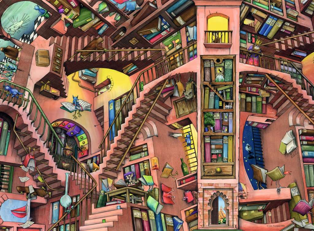 Ludicrous Library - 500 Bitar Ravensburger