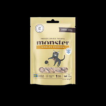Monster Cat treats Freeze Dried chicken, 45g