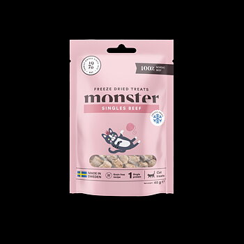 Monster Cat treats Freeze Dried beef, 45g