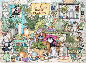 Crazy Cats - Tom Cat’s House Plants - 500 Bitar Ravensburger