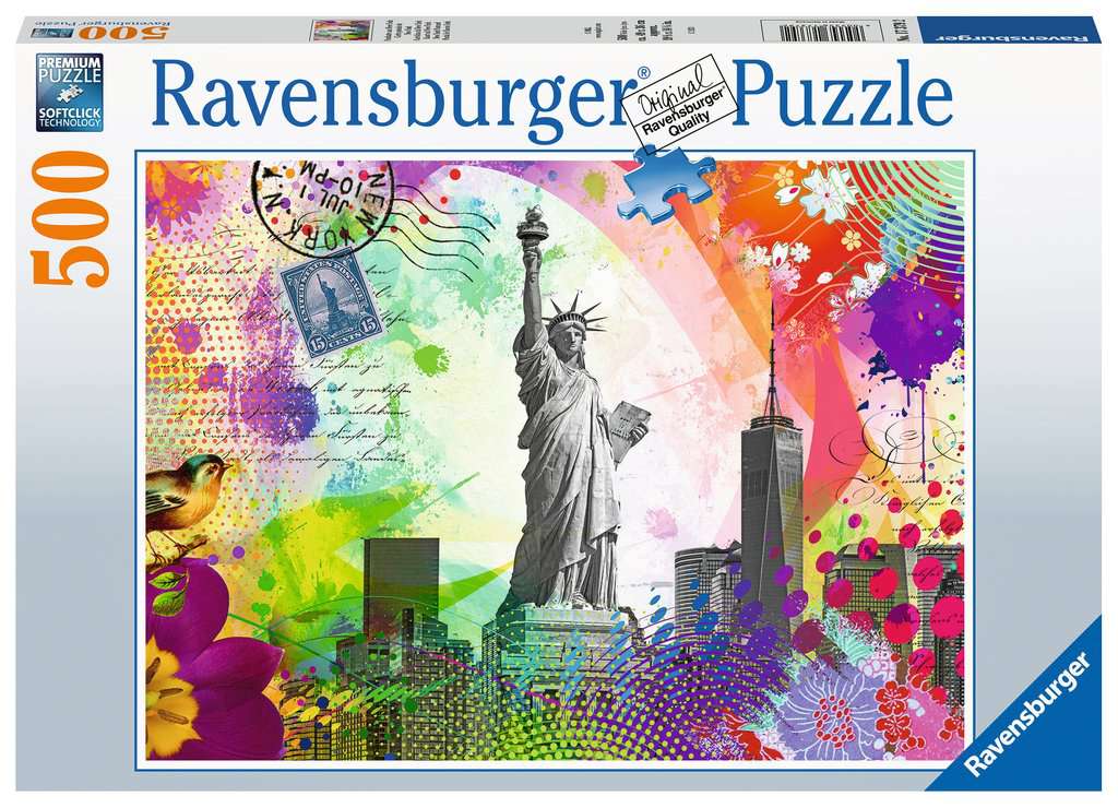 Vykort från New York - 500 Bitar Ravensburger - 2