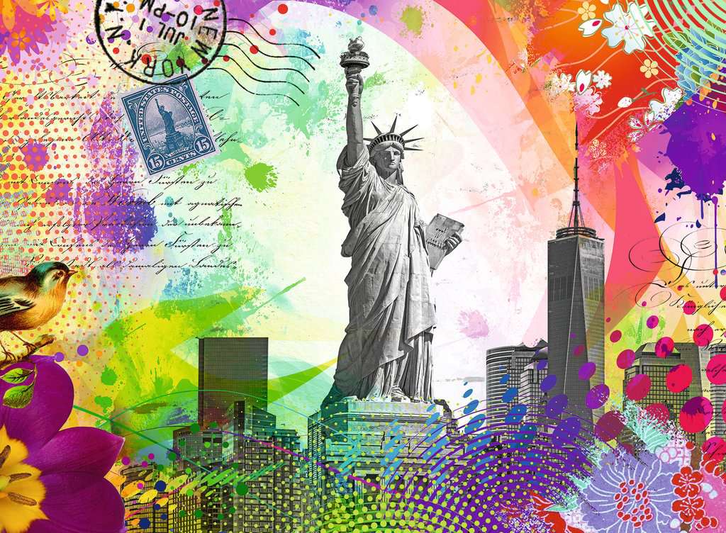 Vykort från New York - 500 Bitar Ravensburger