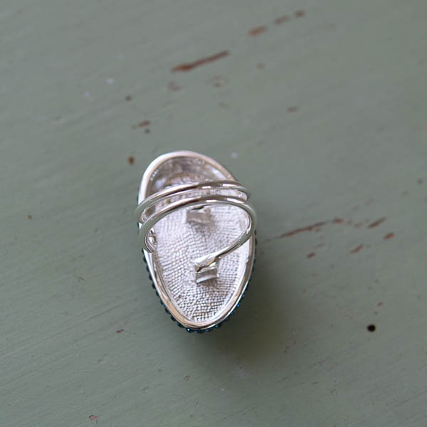 Ioaku - Goldmine Sparkle Ring Silver / Blue Iris - 3