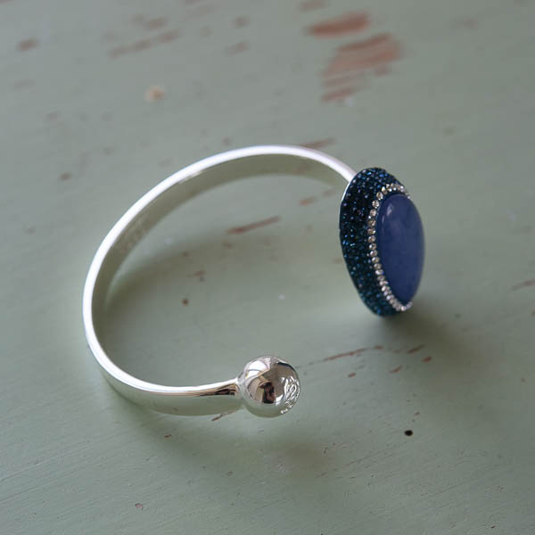 Ioaku -  Goldmine Sparkle Cuff Silver / Blue Iris - 4
