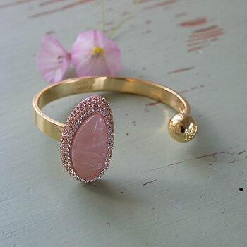 Ioaku -  Goldmine Sparkle Cuff Gold / Pink Lily