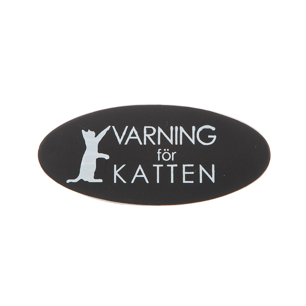 Dörrskylt Varning Katten Plåt Different Design - 2