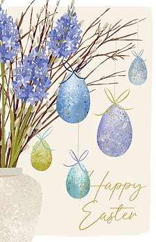 Eggs & Sprigs, Pack of 6 Greeting Cards and Envelopes