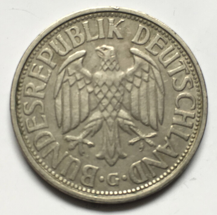 Tyskland 2 mark 1951 G 1/1+
