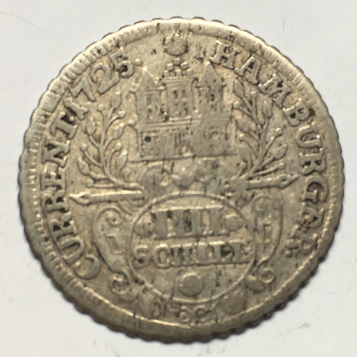 Tyskland Hamburg 4 schilling 1725 1?/1