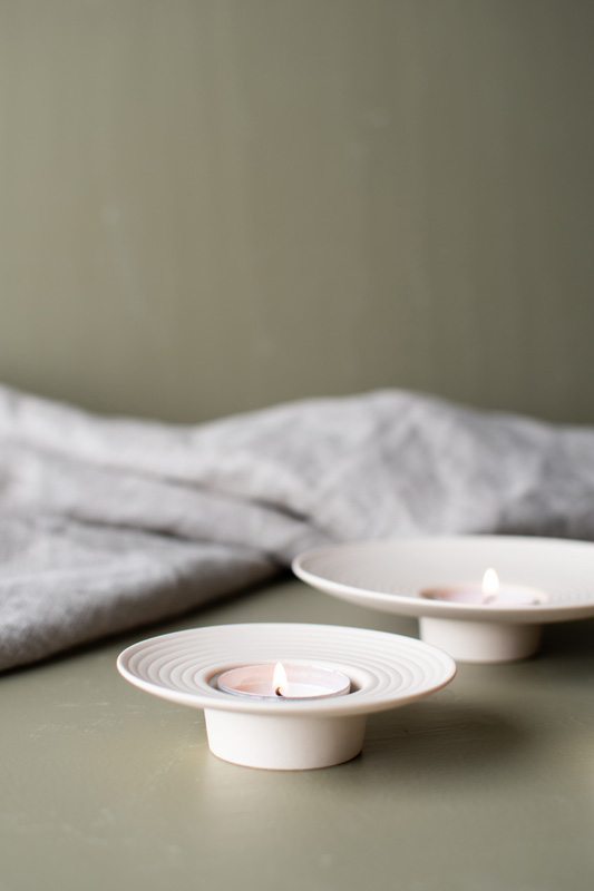 Liten beige ljuslykta,Tveta - 2