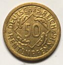 Tyskland Weimar 50 rentenpfennig 1924 A god 1+