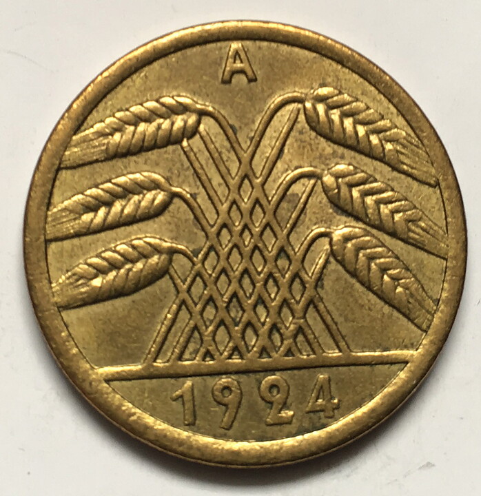 Tyskland Weimar 50 rentenpfennig 1924 A god 1+