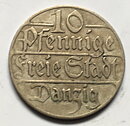 Polen Danzig 10 pfennig 1923 1/1+