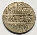 Polen Danzig 10 pfennig 1923 1/1+