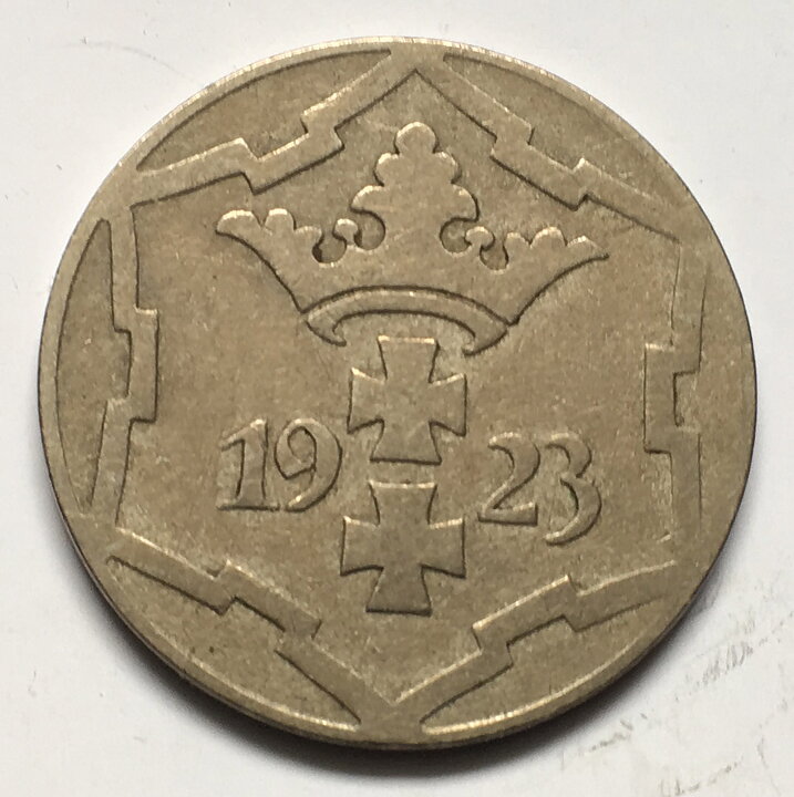Polen Danzig 10 pfennig 1923 1/1+