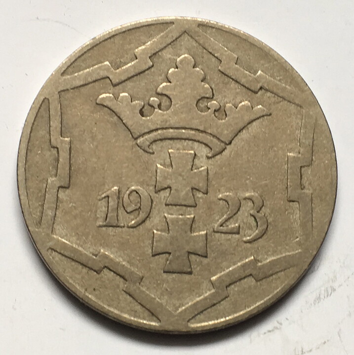 Polen Danzig 10 pfennig 1923 1/1+