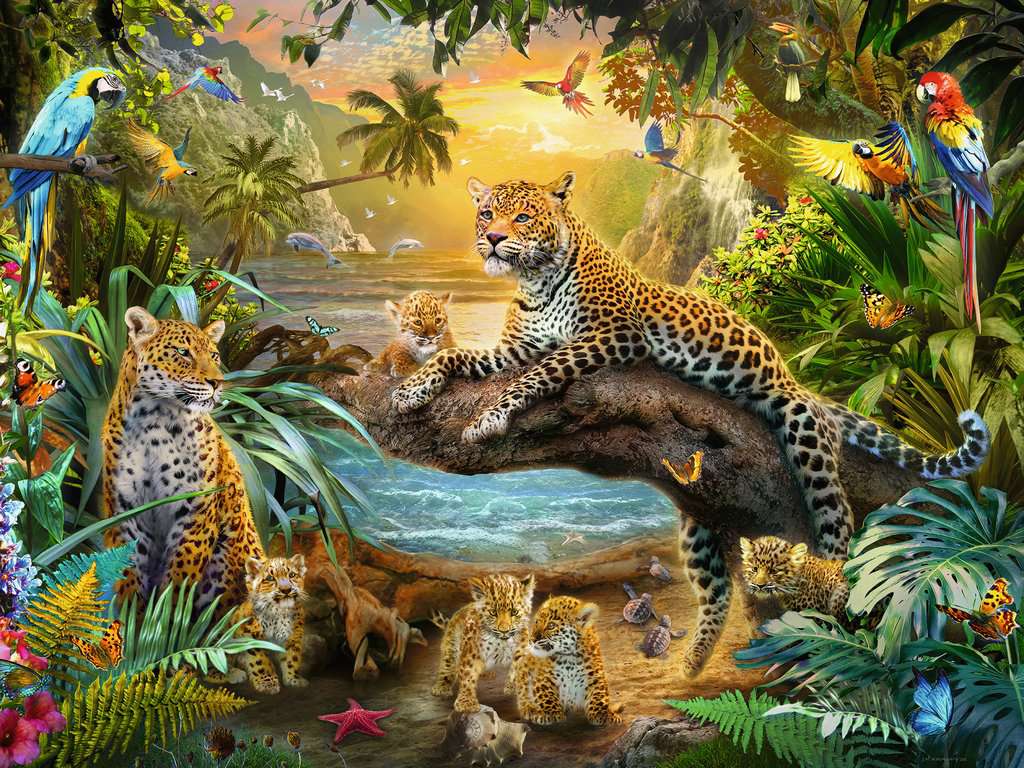 Leopards in the Jungle 1500 Bitar Ravensburger