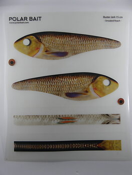 Transparent Jerkbait Sticker - Smoked Roach