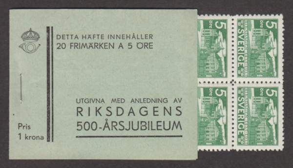 H26 O, Riksdagen 500 år 1935
