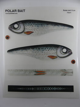 Transparent Jerkbait Sticker - Roach