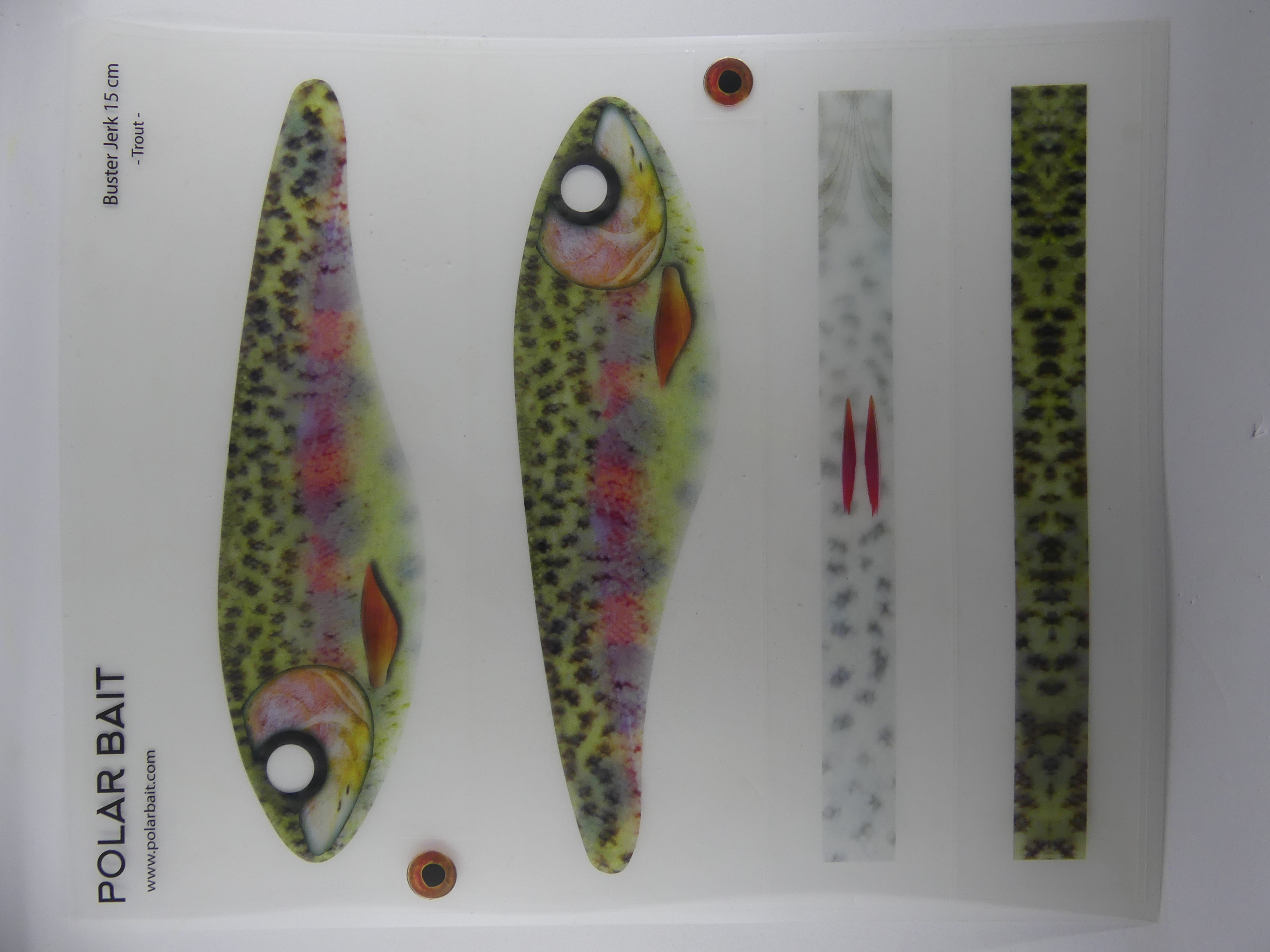 Transparent Jerkbait Sticker -  Trout
